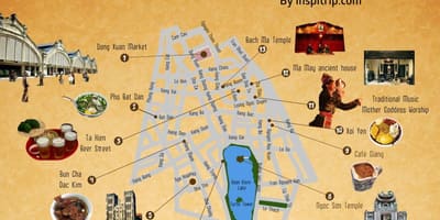 Карта вулиць старого кварталу ханоя