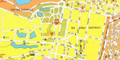 Карта центру ханоя 
